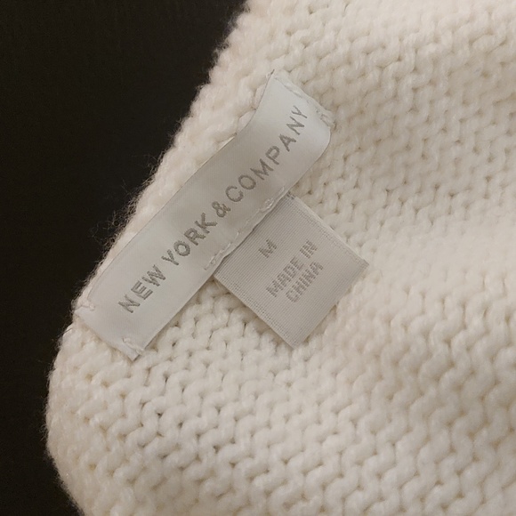 White Sweater Dress - Picture 9 of 10